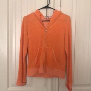 Orange juicy couture track top